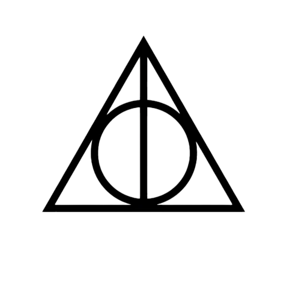 Harry Potter Deathly Hallows Symbol Dark‎ Mark Vinyl Auto Laptop Decal Sticker